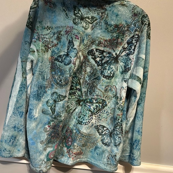 Essentials Blue and Green Swirl Jacket - Picture 7 of 10